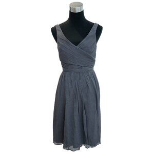 Charcoal gray JCrew bridesmaid dress size 4